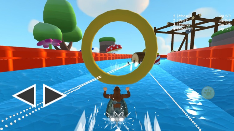 Monkey River Kart Jungle Game screenshot-3