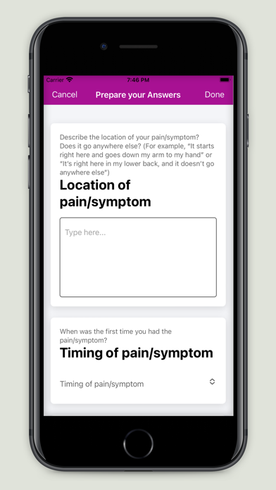 AHRQuestionBuilder iPhone screenshot 4 - Medical app