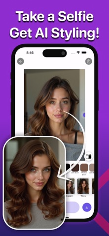 HairStyle: Hair Colour Changer iPhone screenshot