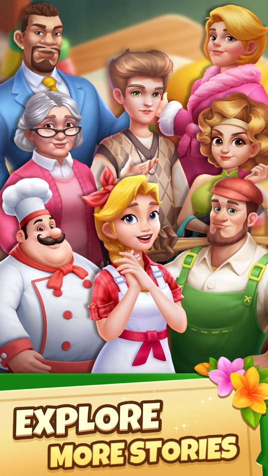 #1. Merge Bistro - Garden games (iOS) 由: HERO LINKAGE