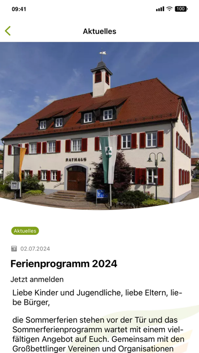 Gemeinde Großbettlingen Screenshot