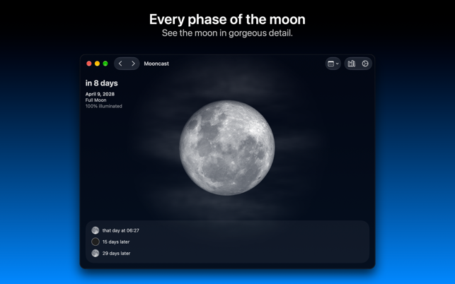 Mooncast Screenshot