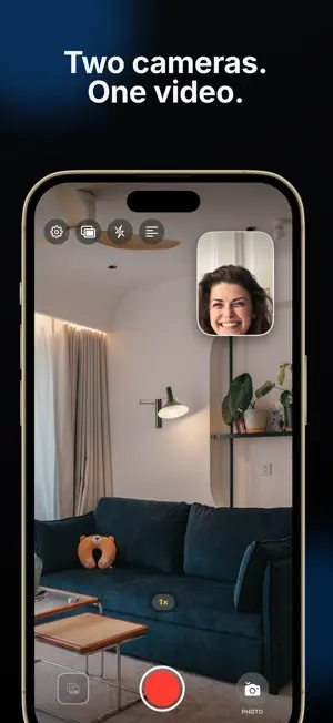 DualCam: Front & Back Video screenshot 1