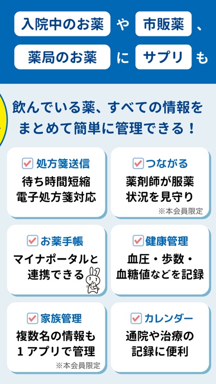 お薬手帳プラス 日本調剤の薬局へ処方せんの事前送信ができる