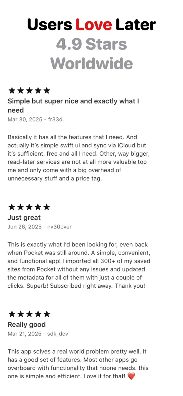 Pocket: Save. Read. Grow. Screenshot 3