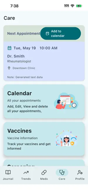 RheumaTracker screenshot 4