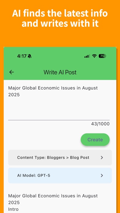 RealBuddy AI - AI Writer app screenshot