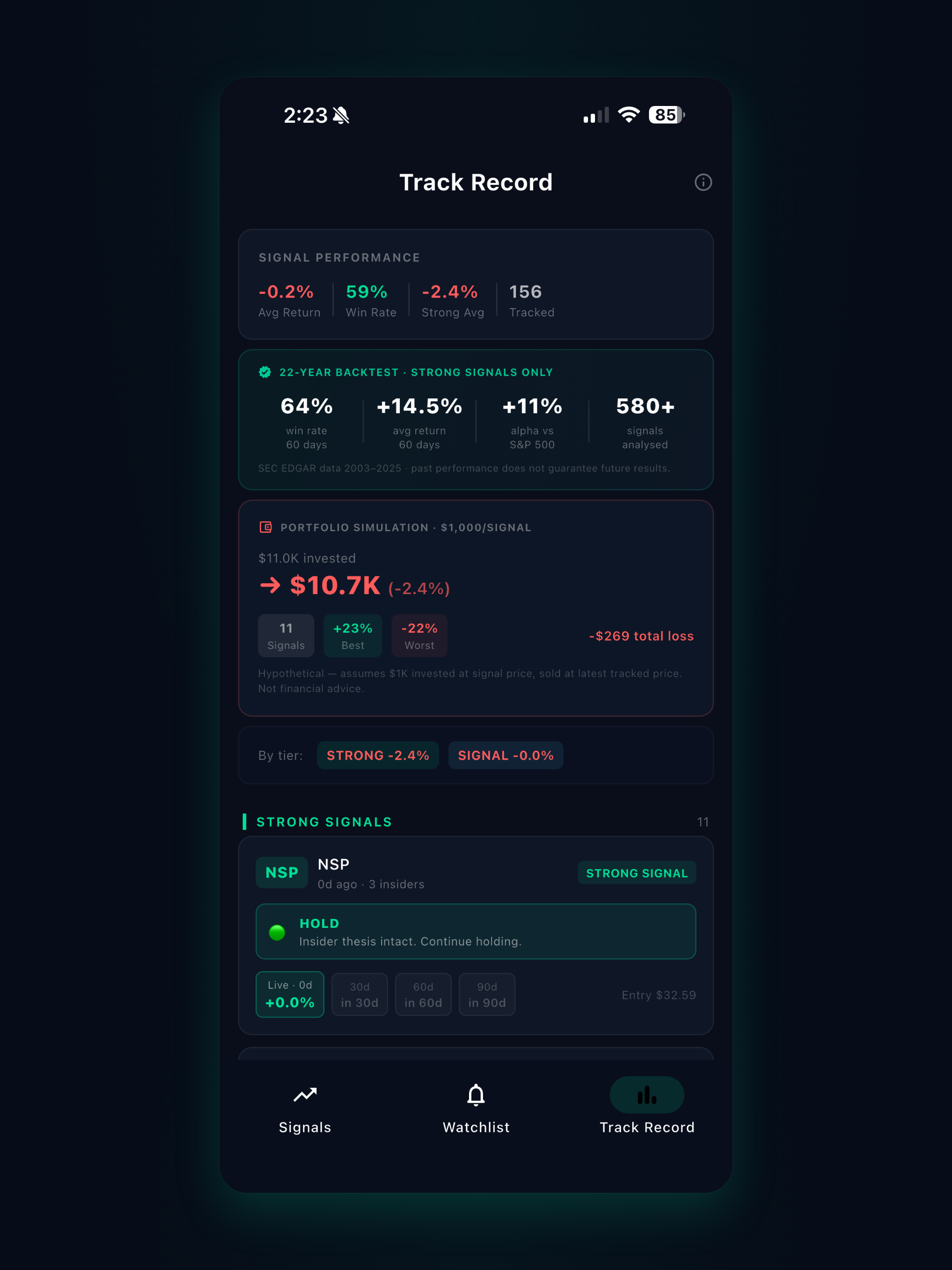 C-Suite Buys screenshot 10