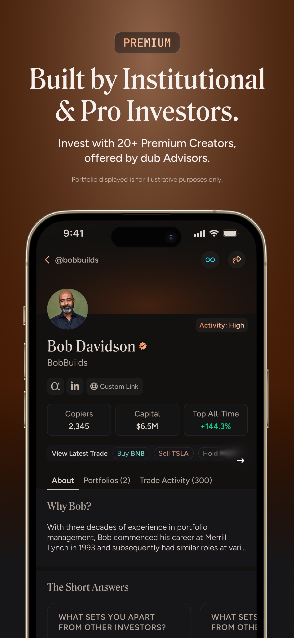 dub: Copy Trade Real Investors screenshot 4