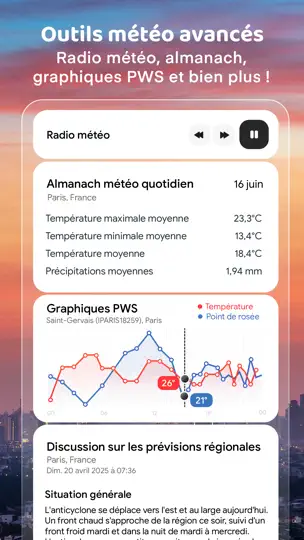 Capture d'écran de Partenaire Météo Pro:Prévision sur iPhone 10