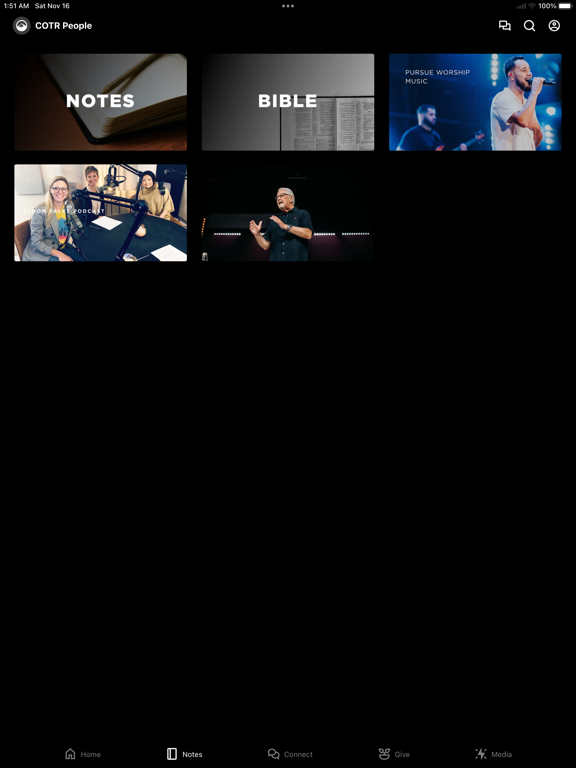 Church on the Rock - Lubbock iPad screenshot 2 - Education app