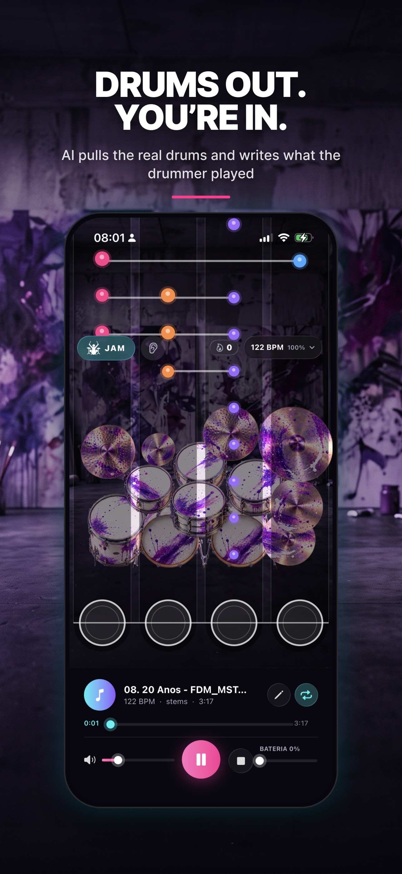 Screenshot 3 of AI Drum Studio: Learn Drums