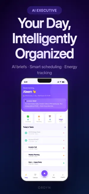 Ordyn - AI Executive Planner screenshot 2