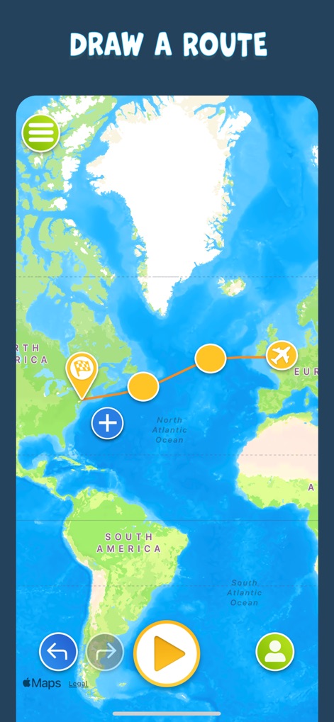 TravelBoast: My Journey Routes - L'application permet aux utilisateurs de créer leur propre itinéraire unique, en définissant des points d'intérêt multiples et en visualisant le tracé intuitif de leur parcours sur une carte mondiale.