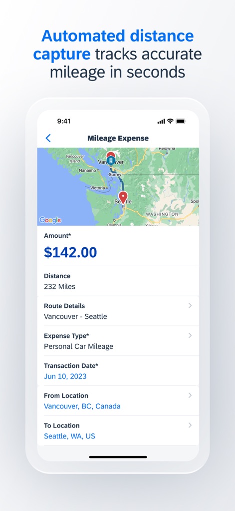SAP Concur - Automated Mileage Tracking