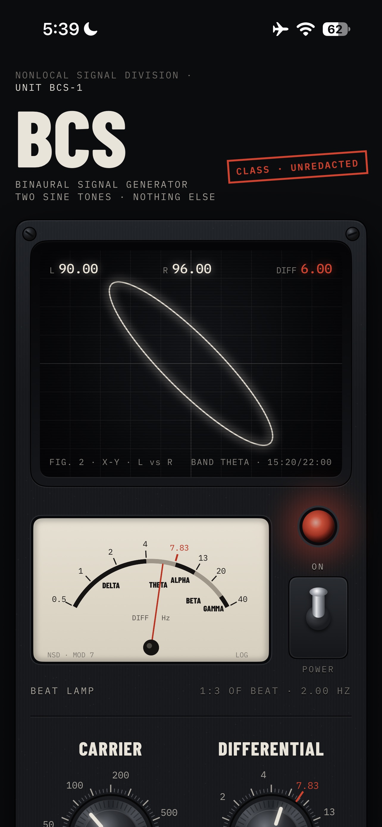 Screenshot 1 of Binaural Signal Generator
