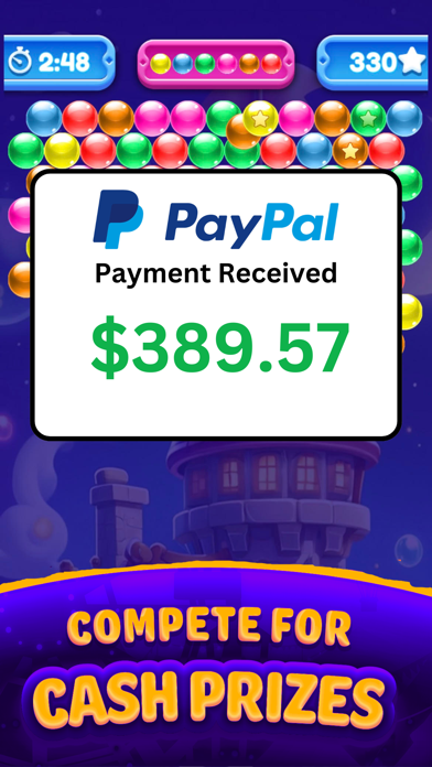 Real Cash Bubble Buzz Shooter Screenshot