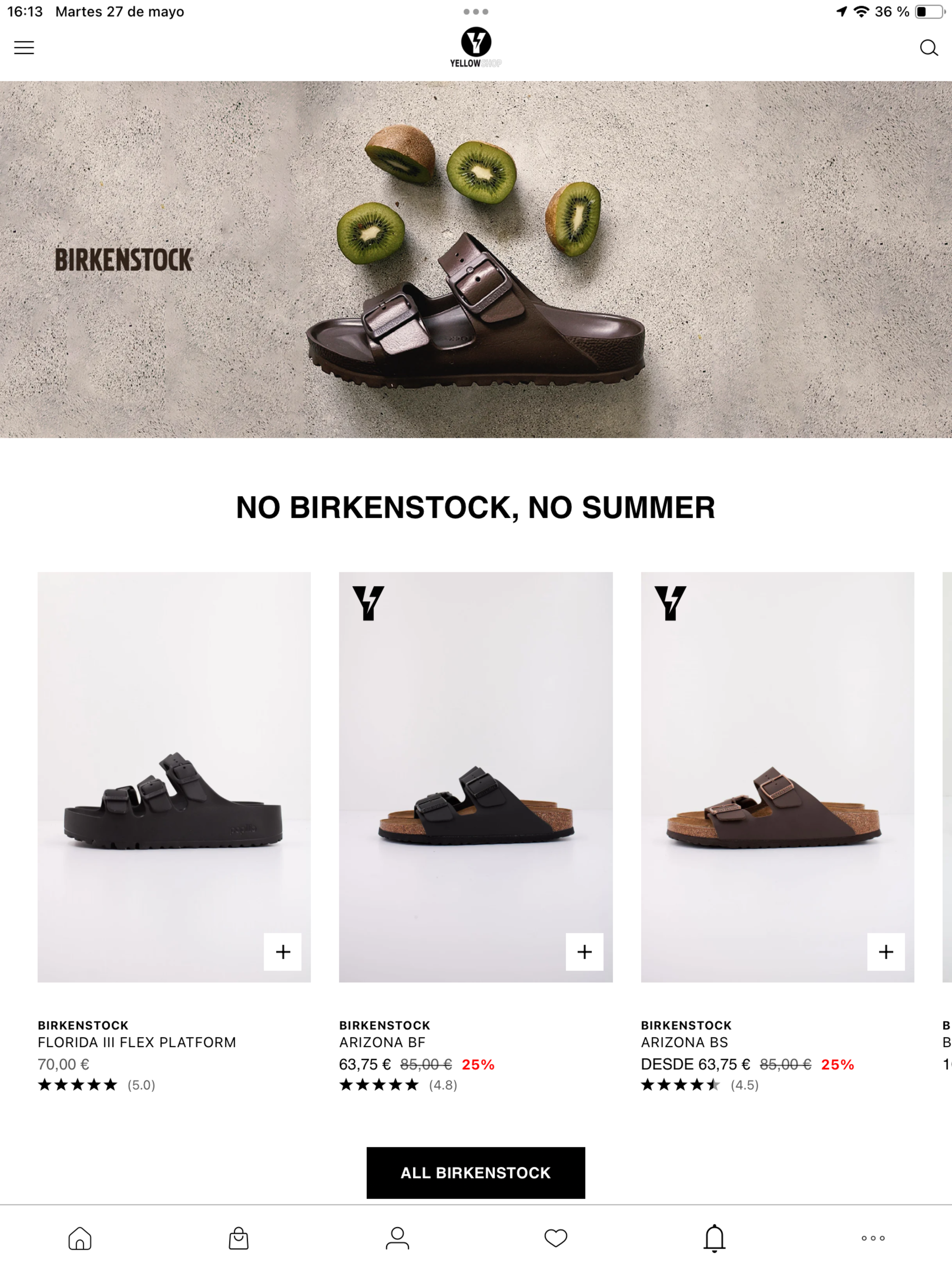 Yellow: Moda y calzado online screenshot 5