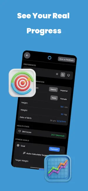 Kalofitz: Gym & Meal Tracker screenshot 4