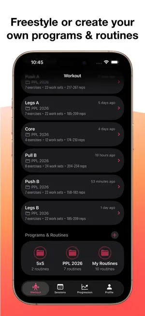 On Lifting Log Workout Tracker screenshot 2