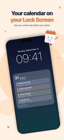 Planwall: Lock Screen Calendar Screenshot 1 of 6