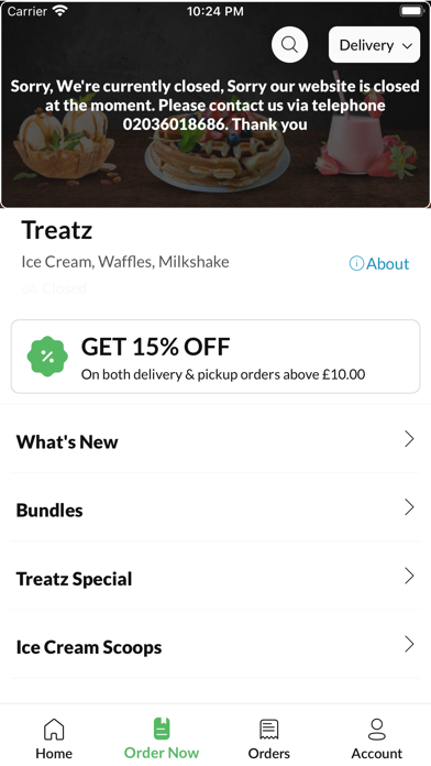 Treatz, Screenshot