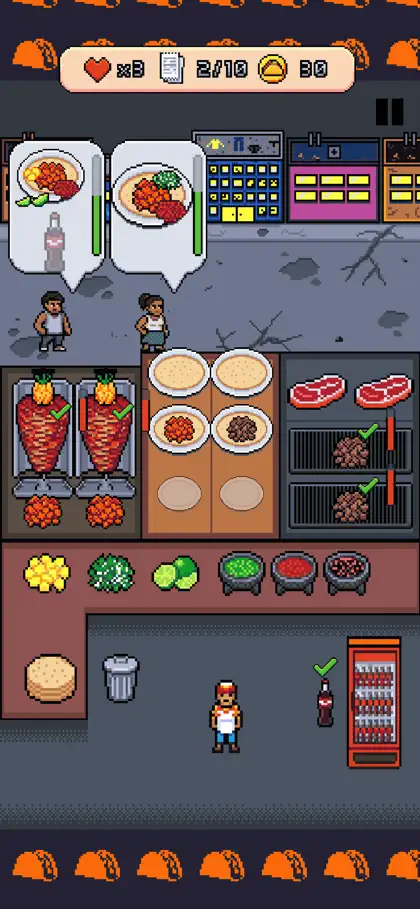 Screenshot 3 von 6 zu Taco Rush