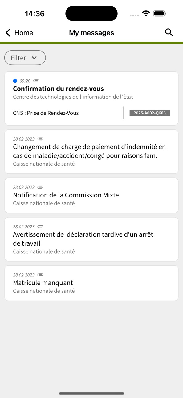 iPhone screenshot