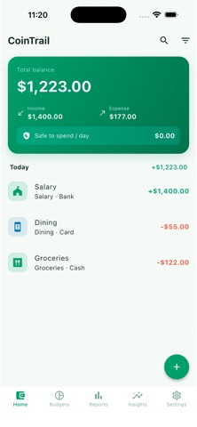 CoinTrail: Expense Tracker Screenshot 1 of 8