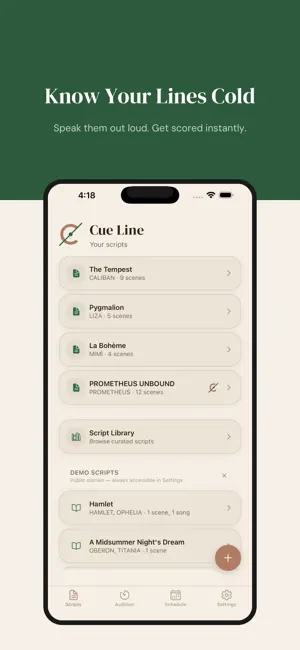 Cue Line: Actor Line Learning screenshot 1