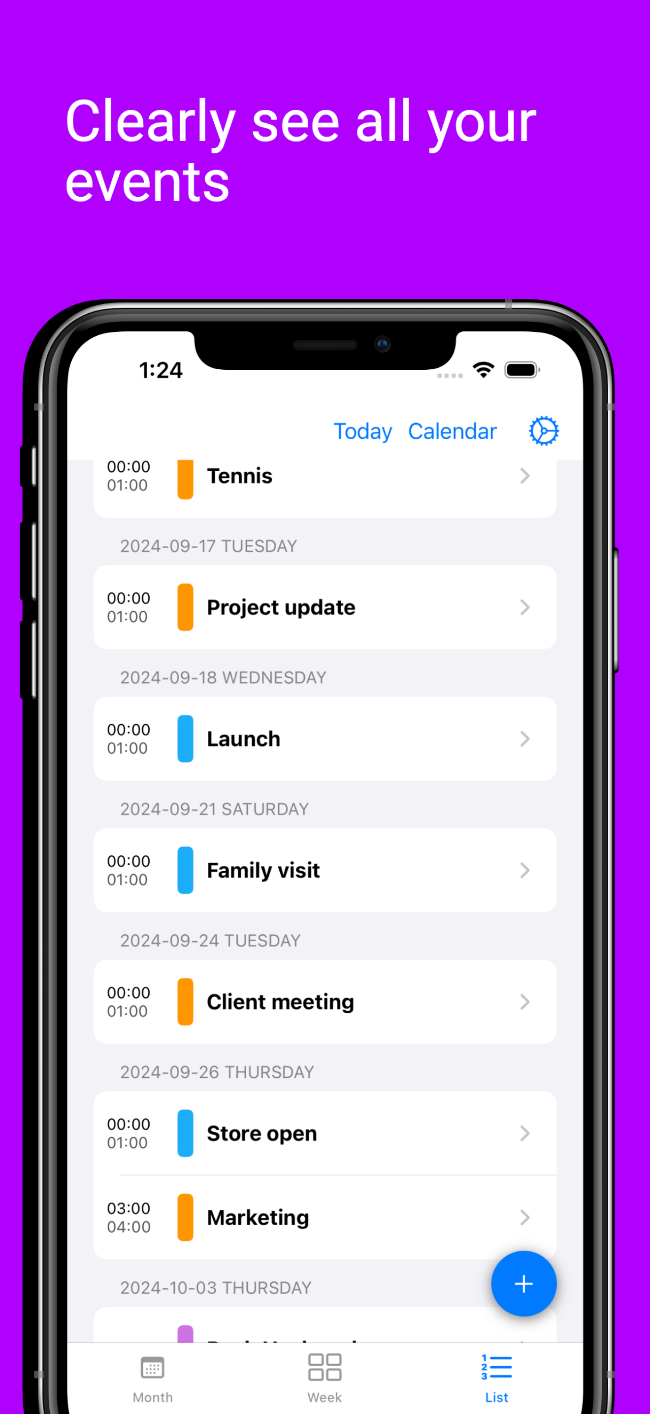 Calendar 7: daily planner screenshot 4