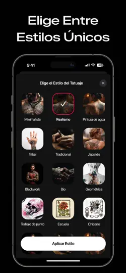 Captura de pantalla de Tattoo AI: Diseños De Tatuajes en iPhone 5