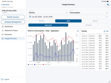 Morristown Utilities iPad screenshot