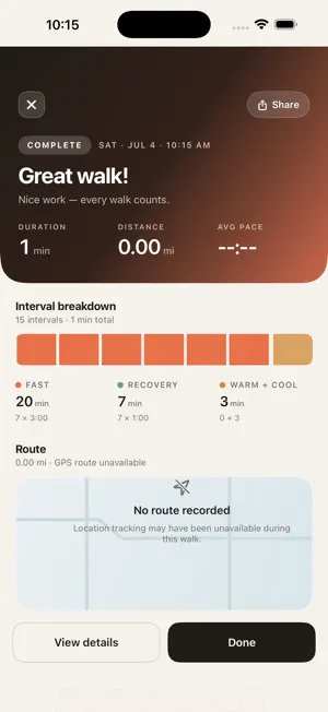 WalkPace Pro screenshot 4