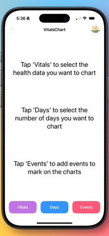 VitalsChart Screenshot 1 of 3