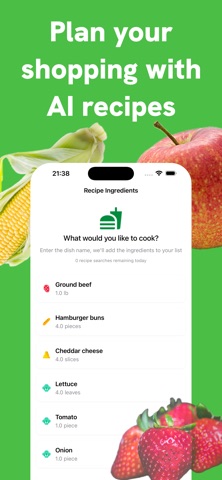 Grocery Shopping List - Alist iPhone screenshot