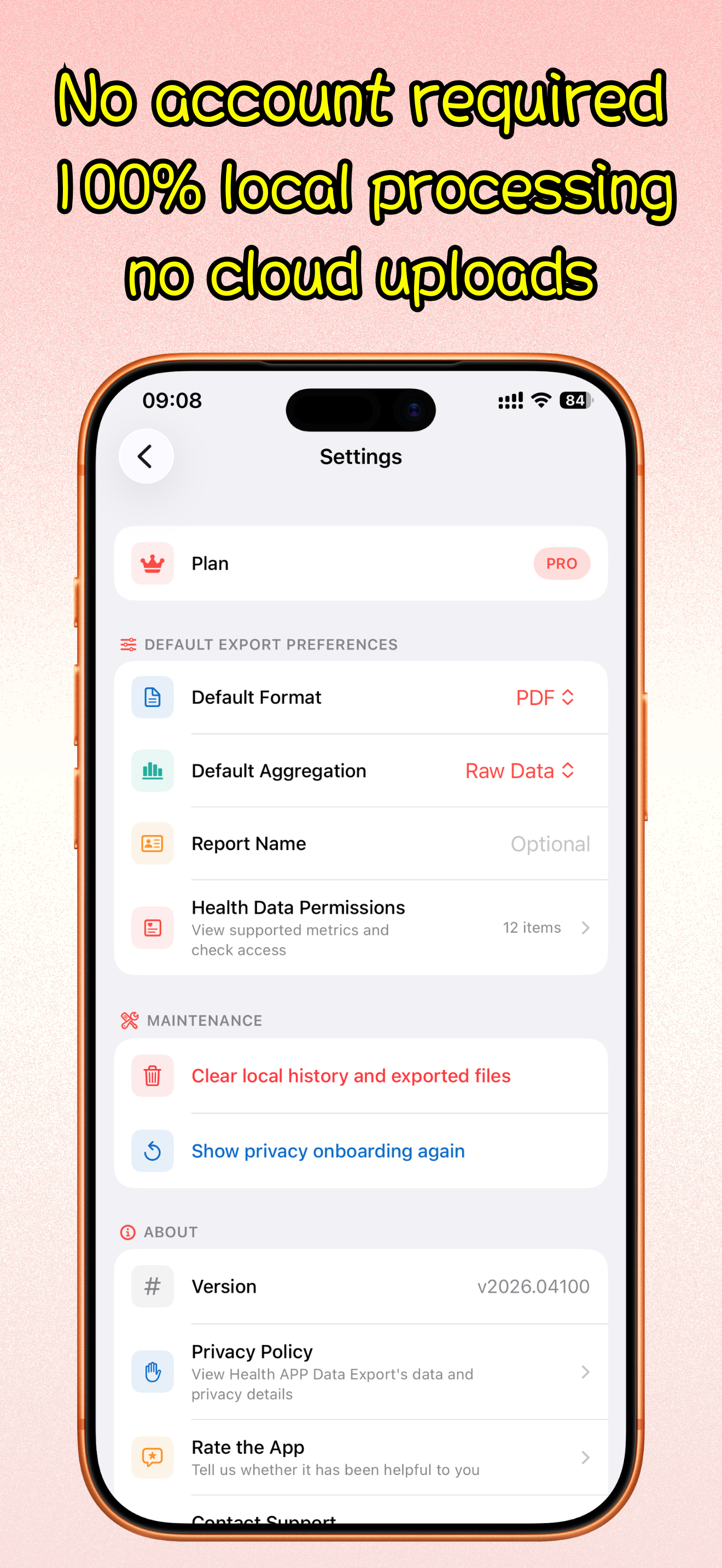 Health Data Export Tool