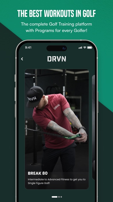 DRVN - Golf Fitness & Workouts Screenshot