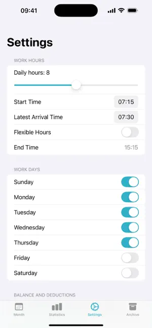 Saati: Work Hours screenshot 4