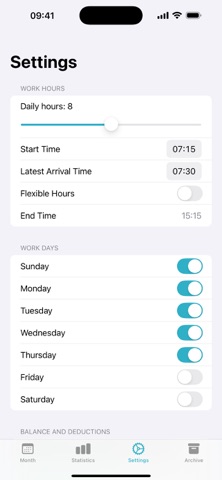 Saati: Work Hours Screenshot 4 of 5