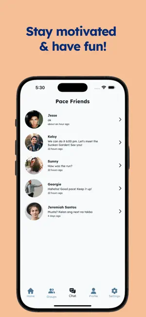 Pace Friends Walk & Run Groups screenshot 4