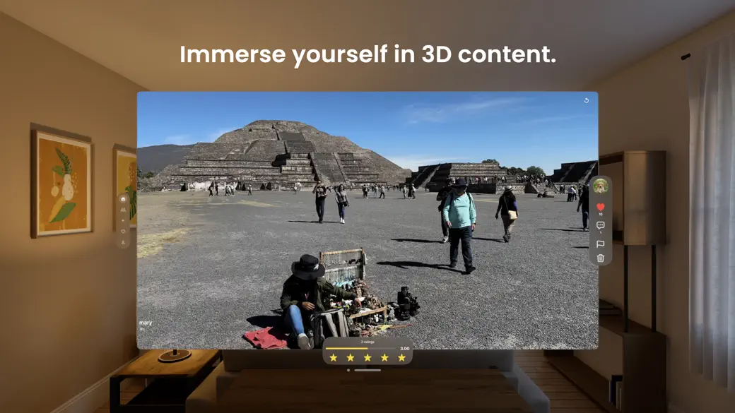 Clipzy: 3D Video Sharing screenshot 1