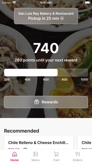 San Luis Rey Bakery app screenshot