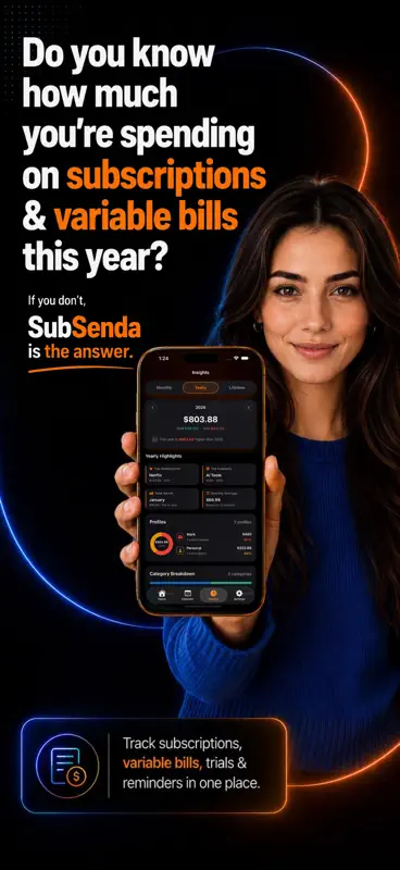 SubSenda: Subscription Tracker screenshot 2 of 9