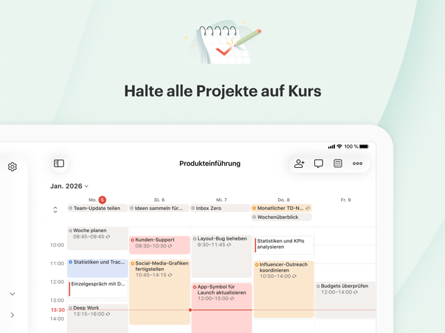 Todoist: To do list, Kalender Screenshot