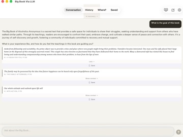 BigBookViaLLM iPad screenshot