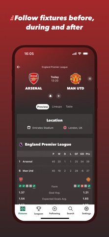 FollowScores: Live Scores iPhone screenshot 4