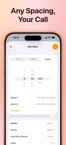 MultiAlarm – Group Your Alarms iPhone screenshot