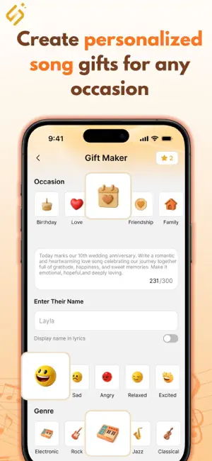 SongWish: AI Song Gift Maker screenshot 2