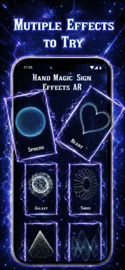 Captura de pantalla de Hand Magic: Sign Effects AR en iPhone 3